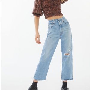 Levi’s Ribcage Straight Jeans in Tango Fade